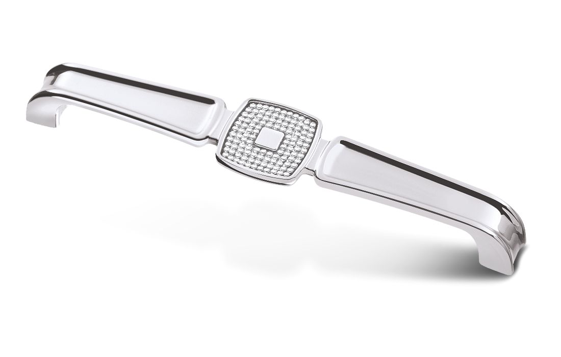 Мебельная ручка-скоба со стразами TL 15.10142-TL 15.10146